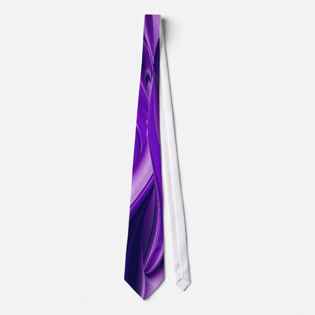 Purple Dream , Abstract Fantasy Rainbow-Art Tie (Front)