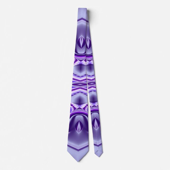 Purple Dream , Abstract Fantasy Rainbow-Art Tie (Front)