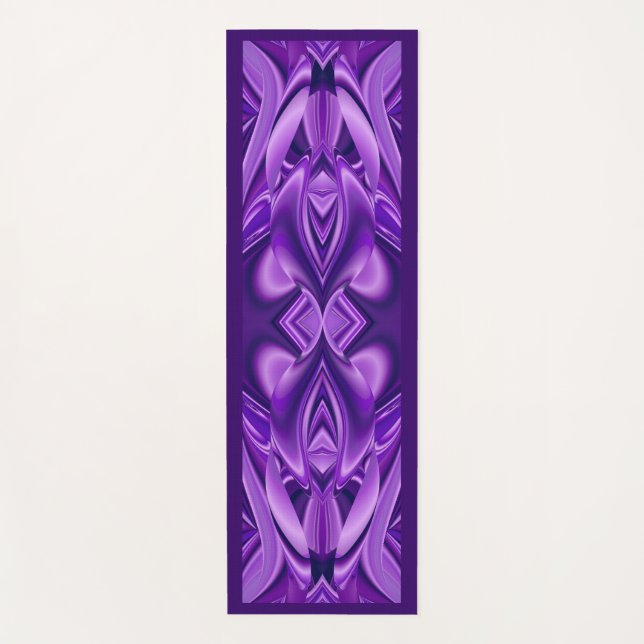 Purple Dream , Abstract Fantasy Rainbow-Art Yoga Mat (Front)