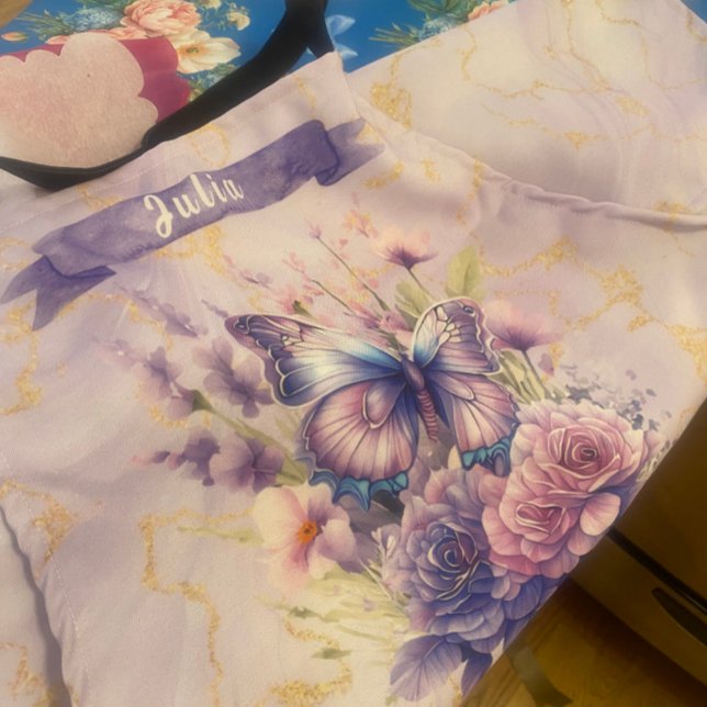 Purple Dream Butterfly  Apron (Creator Uploaded)