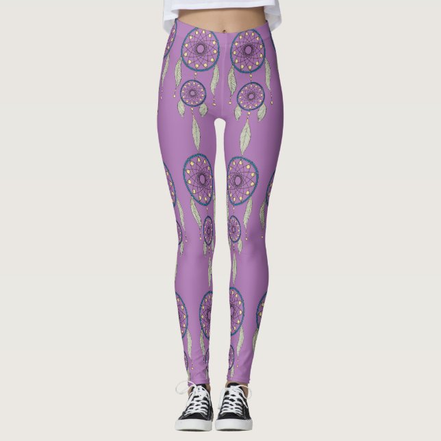 Purple Dream Catcher Leggings (Front)