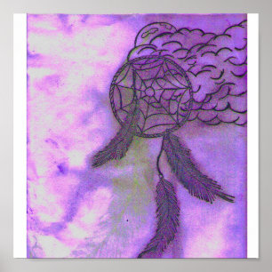purple dream catcher poster