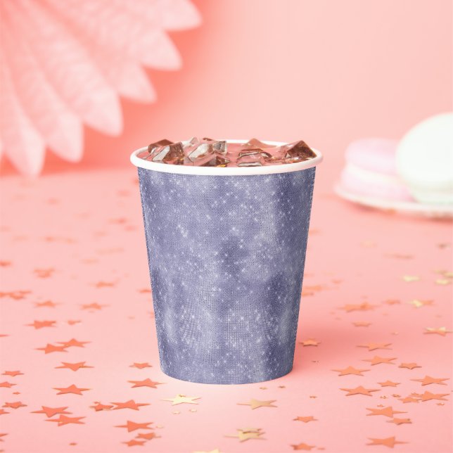 Purple Dream Sparkle Paper Cups (Insitu)