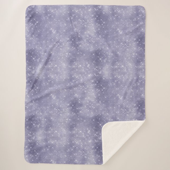 Purple Dream Sparkle Sherpa Blanket (Front)