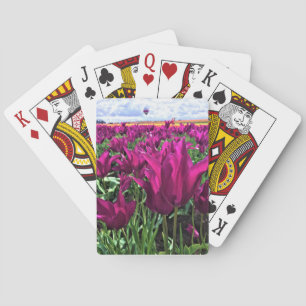 Purple Dream Tulips Playing Cards