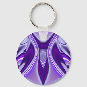 Purple Dreams , Abstract Fantasy Rainbow-Art Key Ring