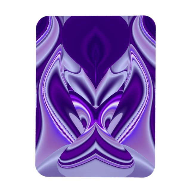 Purple Dreams , Abstract Fantasy Rainbow-Art Magnet (Vertical)