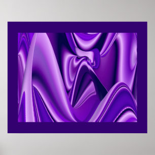 Purple Dreams, Abstract Fantasy Rainbow Art Poster