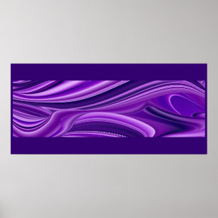 Purple Dreams, Abstract Fantasy Rainbow Art Poster