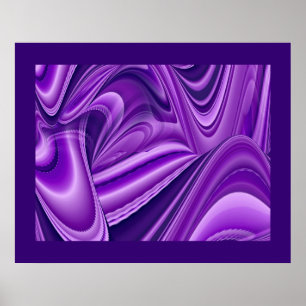Purple Dreams, Abstract Fantasy Rainbow Art Poster