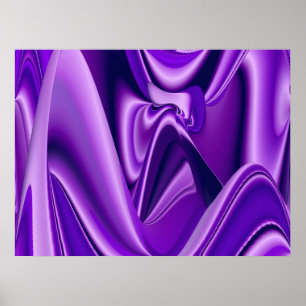 Purple Dreams, Abstract Fantasy Rainbow Art Poster