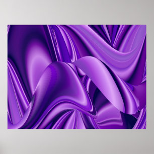 Purple Dreams, Abstract Fantasy Rainbow Art Poster