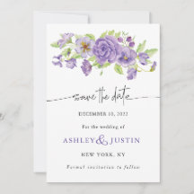 Purple dreams stylish wedding florals