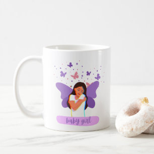Purple Dreamy Girl Picture Coffee Cup
