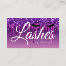 Purple Drip Glitter-Look Lashes