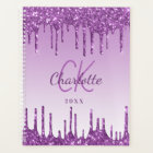 Purple drips violet monogram 2026