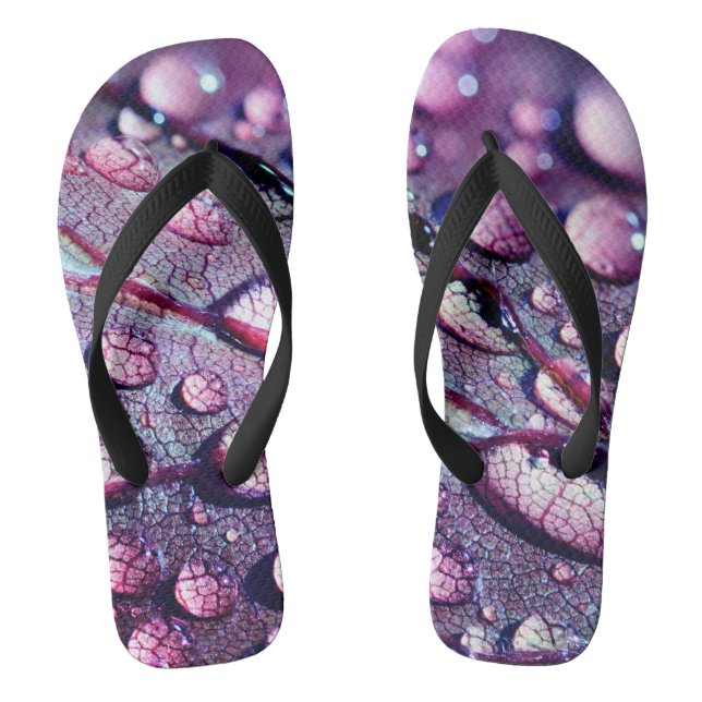 Purple Drops Thongs (Footbed)