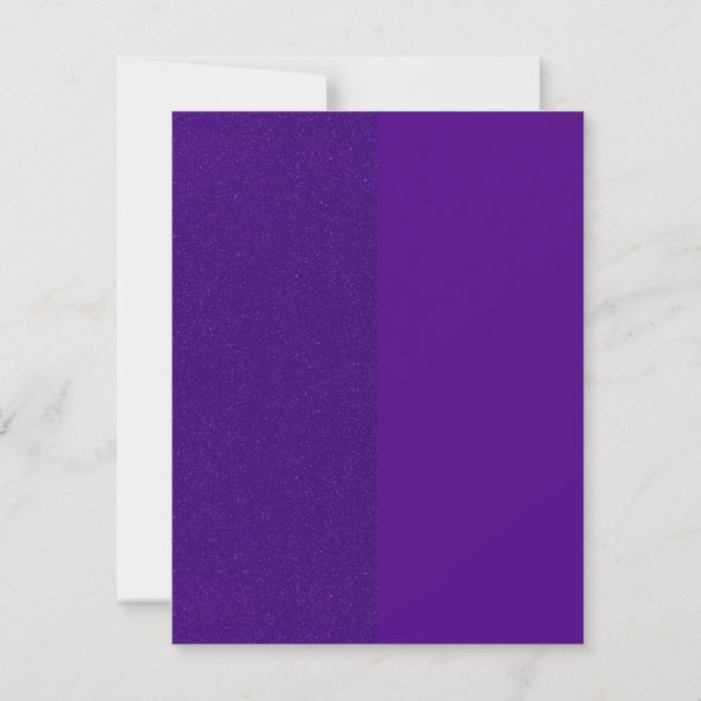 Purple Dual-Tone Custom Invitation (Front)