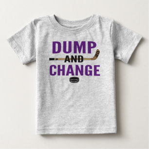 Purple Dump and Change Hockey Baby Baby T-Shirt