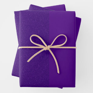 Purple Duo‑Finish Vertical Split Wrap – Customise Wrapping Paper Sheet
