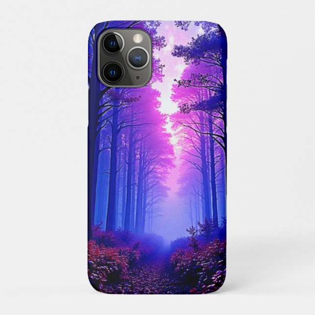 Purple Dusk Woods: Surreal Art Case-Mate iPhone Case (Back)