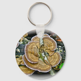 Purple Edge Shelf Fungus Coordinating Items Key Ring