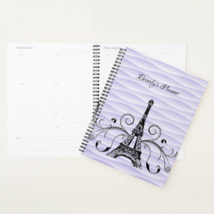Purple Eiffel Tower Flourish Planner