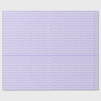 Purple Eiffel Tower Paris Wrapping Paper