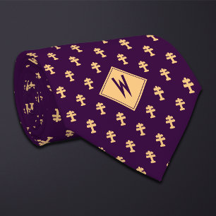 Purple Electric Co Lineman Worker Tie