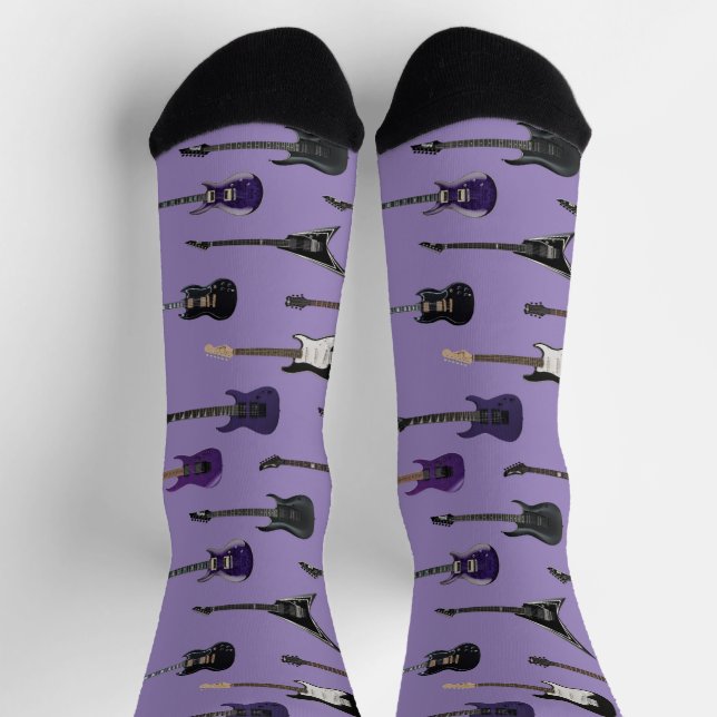 💜 Purple electric guitars   Socks (Top)