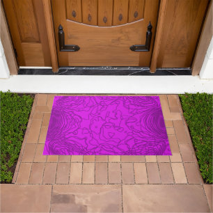 Purple Electric Violet Yarn Doormat