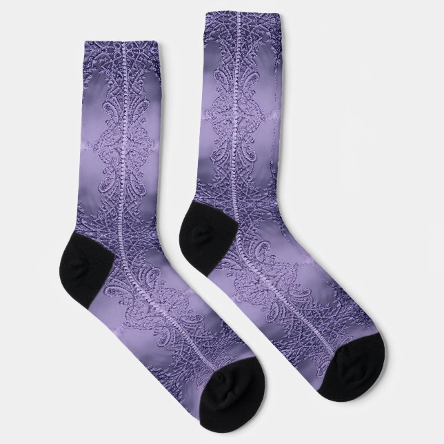 Purple Elegance Socks (Right)