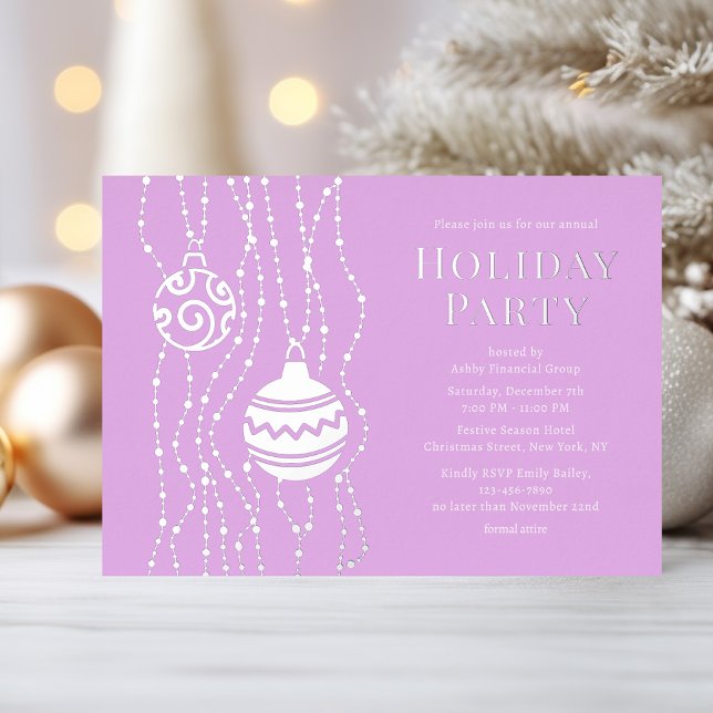 Purple Elegant Christmas Party Corporate Holiday (Creator Uploaded)
