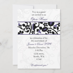 purple Elegant Corporate party Invitation