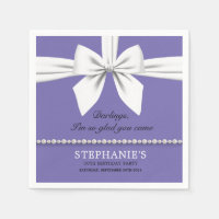 Purple Elegant Fancy Tiffany Birthday Tableware