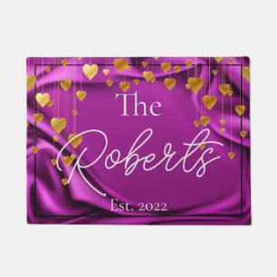 Purple Elegant Housewarming New Home Welcome Doormat