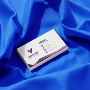 Purple Elegant Modern Business Card