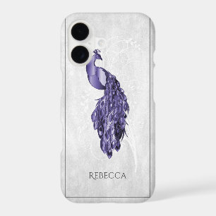 Purple Elegant Peacock Personalised