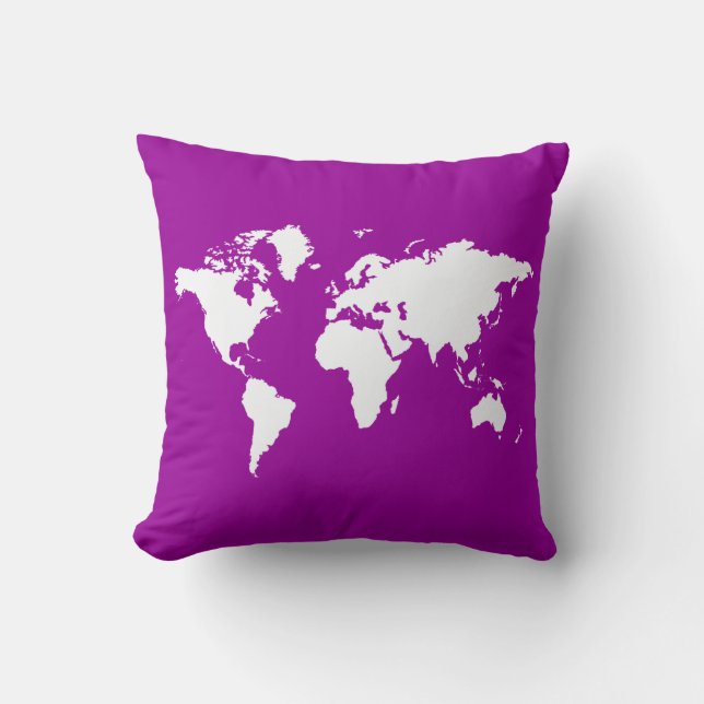 Purple Elegant World Cushion (Front)