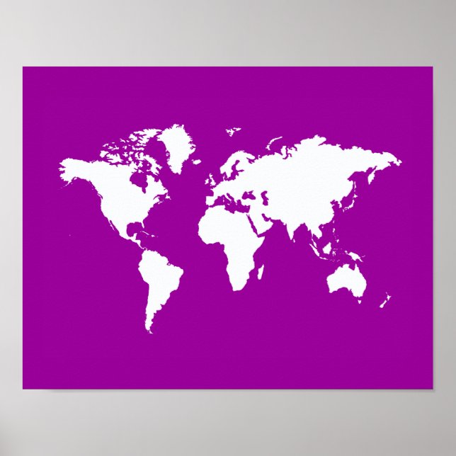 Purple Elegant World Poster (Front)