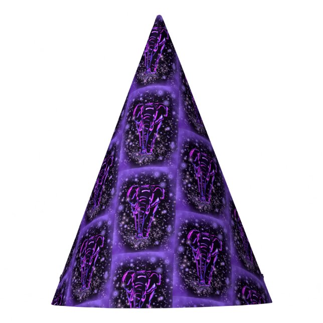 Purple Elephant Party Hat (Front)