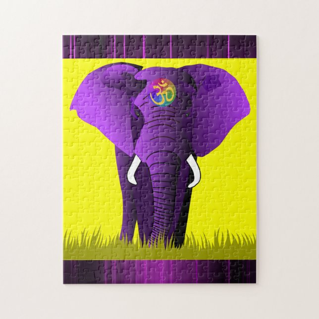 Purple Elephant puzzle (Vertical)