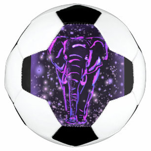 Purple Elephant Soccer Ball