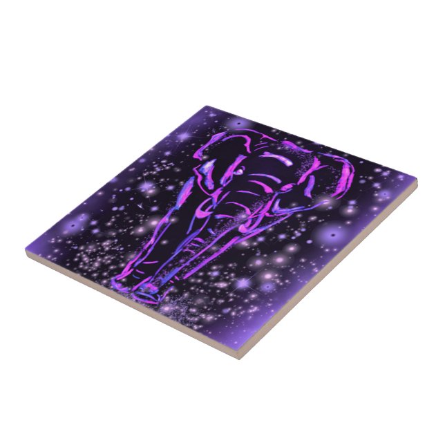 Purple Elephant Tile (Side)