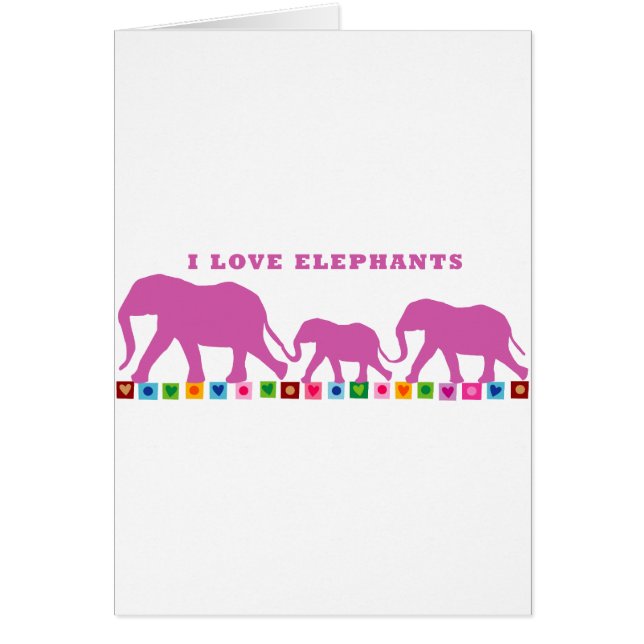 Purple Elephants Walking (Front)