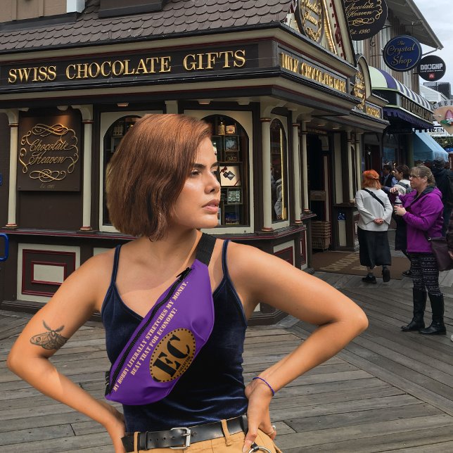 Purple Elongated Coins/Pressed Penny Collector Bum Bags (Creator Uploaded)