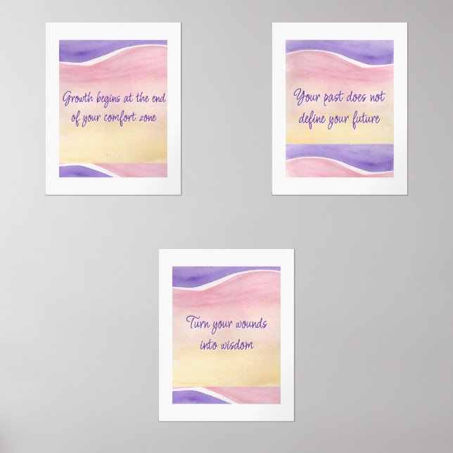 Purple Empowerment Series Print Set (Front)