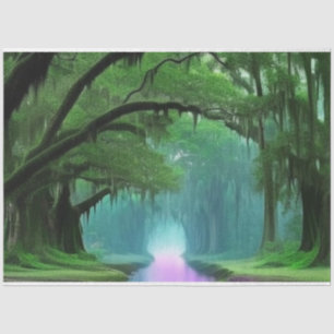 Purple Enchanting Bayou Louisiana Decoupage  Tissue Paper