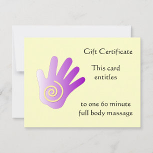 Purple Energy Hand Gift Certificate