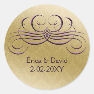 purple envelope seal